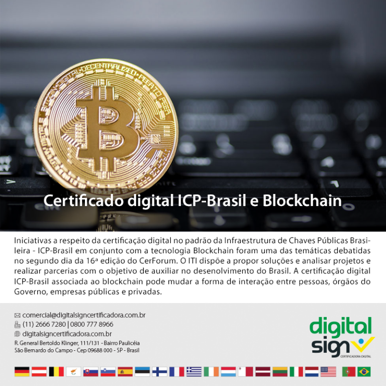 Certificado digital ICP-Brasil e Blockchain